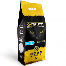  Бентонитова котешка тоалетна CATTERLITTER White Bentonite Carbon effect с активен въглен, карбон
